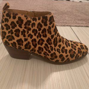 JCrew Calf Hair Cheetah Booties